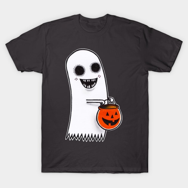 Trick or Treat Ghost T-Shirt by The Ghost In You